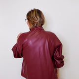 Leather Blazer W/ Zipper