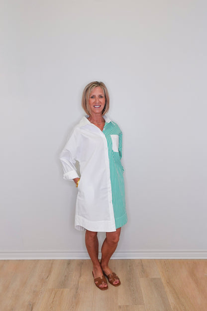 Stacey Stripe Contrast Dress