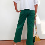 Emerald Wide Leg Crop Pant - TresChicTexas