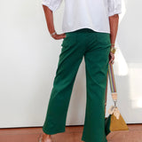 Emerald Wide Leg Crop Pant - TresChicTexas