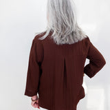 3/4 Sleeve Button Down Blouse - TresChicTexas
