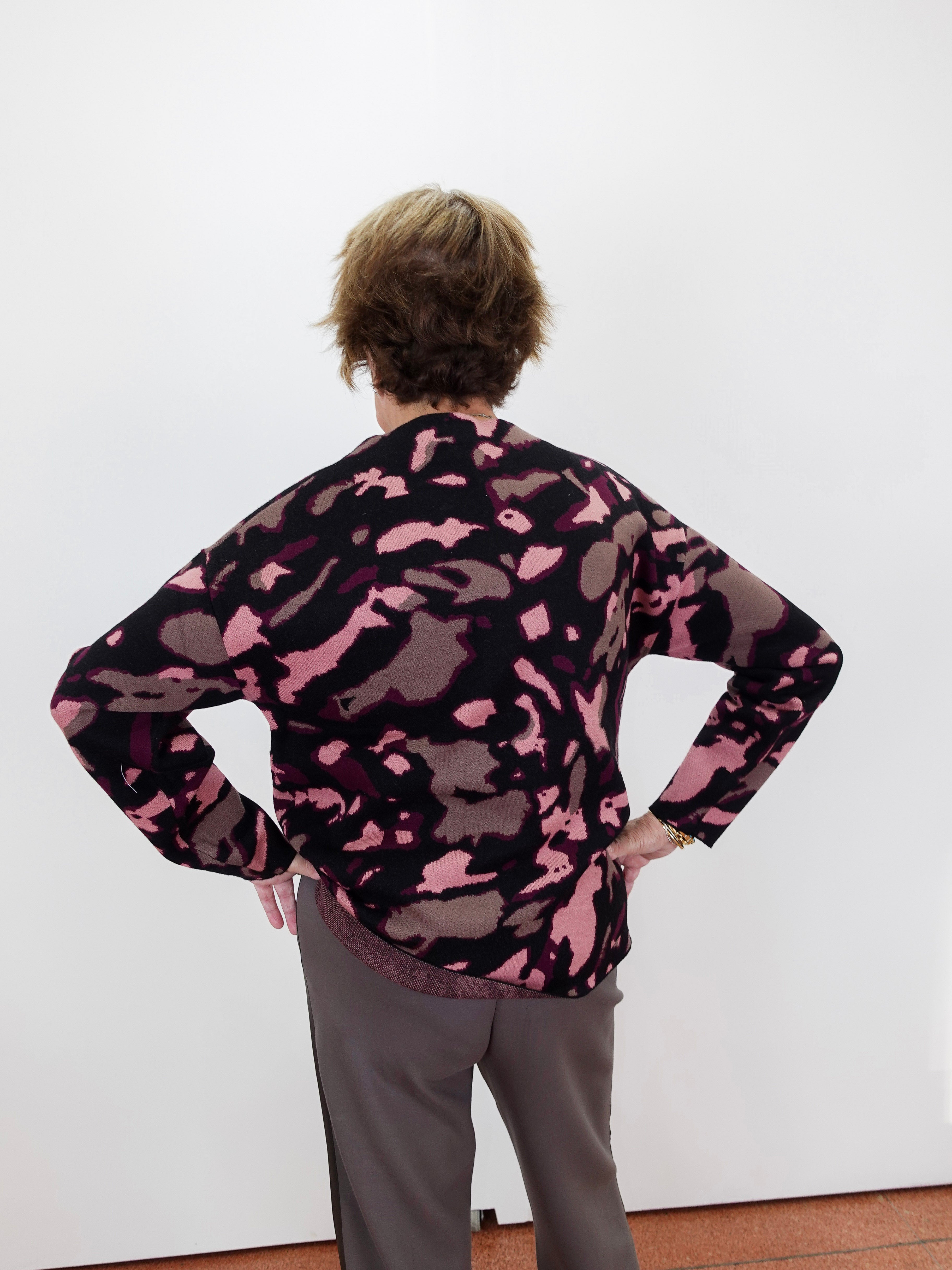 Abstract Jacquard Sweater - TresChicTexas