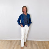 STRETCH DENIM MOTO JACKET