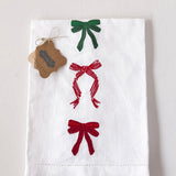 Bow Embroidered Towels