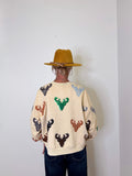 DEER HEAD SWEATSHIRT