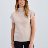 Ottoman Cap Sleeve Sweater Vest