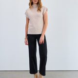 Ottoman Cap Sleeve Sweater Vest