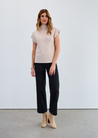 Ottoman Cap Sleeve Sweater Vest