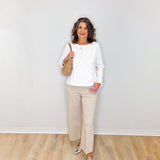 PULL-ON WIDE LEG CROP PANT
