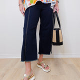 HIGH WAISTED CROPPED TROUSER JEAN