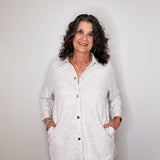 RAGLAN SLEEVE SNAP FRONT JACKET