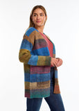 STRIPED SPACE DYE CARDIGAN