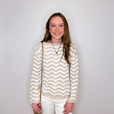 L/S SCALLOP HEM SWEATER