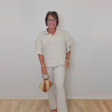 Stella Linen Flare Leg Pant