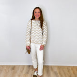 L/S SCALLOP HEM SWEATER
