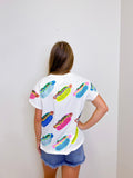 MULTI COLORED HOT DOG TEE