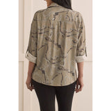 L/S ROLL UP BLOUSE