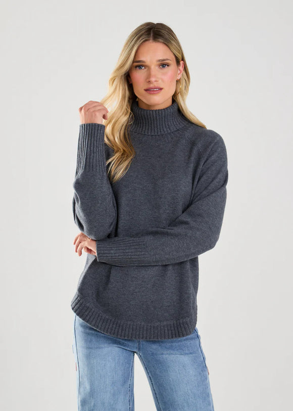 L/S COWL NECK SWEATER