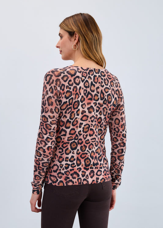 Leopard V-Neck Top
