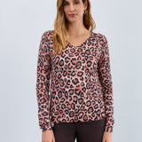 Leopard V-Neck Top