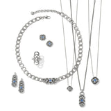 INTERLOK SHINE BLUE EARRINGS