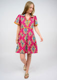 MEDALLION TIERED DRESS