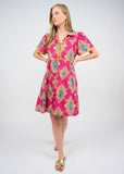 MEDALLION TIERED DRESS