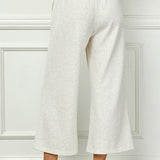Soft Melange Terry Cropped Pants