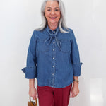 Jolene Button Down Denim Shirt - TresChicTexas