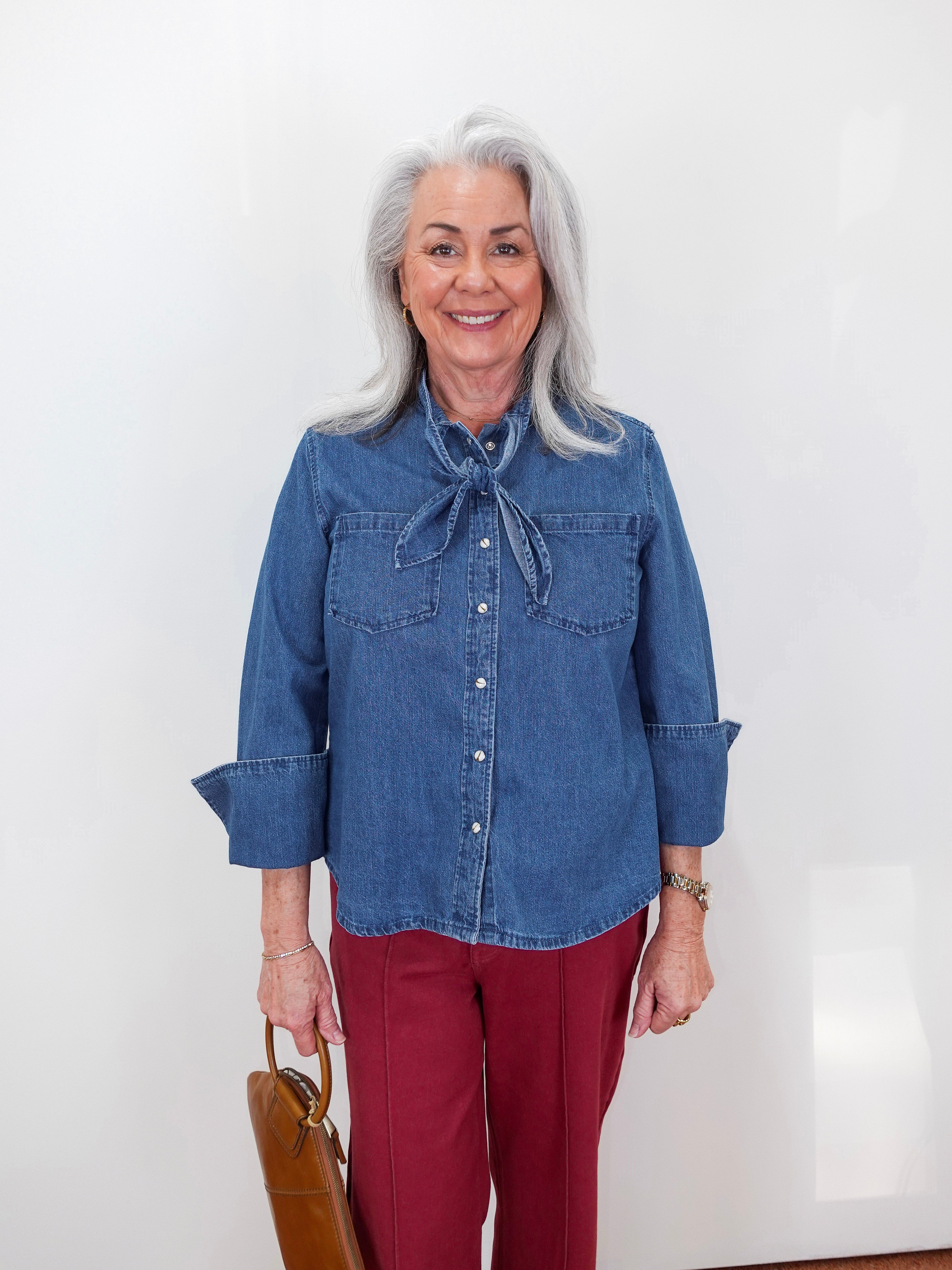 Jolene Button Down Denim Shirt - TresChicTexas