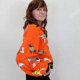 Halloween Dogs Button Up Cardigan