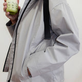 L/S Hooded Zip Front Coat