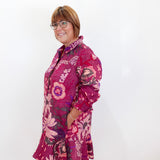 Linen Dress W/ Flounce Hem