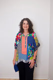 Loose Button Up Patch Tunic