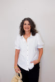 Elbow Puff slv Snap Front Shirt