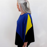 Grace-2 Mix Media Scuba KNit Top
