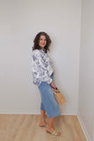Floral Button Down Gauze Top