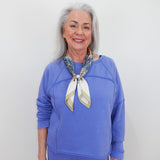 Color Washed Terry Weekend Raglan Crew