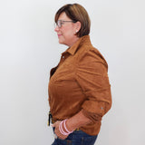 L/S Faux Suede Shirt
