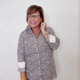 Journey L/S Leopard Blouse