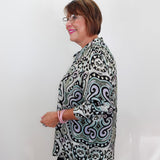 Button down Blouse W/ Roll-Tab Sleeves