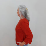 Cotton Pebble Coverstitch Top