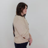 V-Neck Cardigan W/ Horseshoe Motif