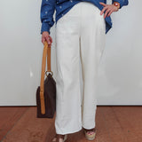Knit Denim Relaxed Leg Jean