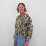 Soft Yarn 3/4 Sleeve Crewneck Sweater