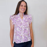 Sleeveless Ruffle Top