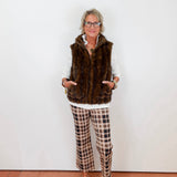 Faux Fur Vest W/ Pockets