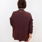 High Neck Jewel Pull Over Sweater