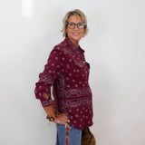 L/S Bandana Button Down Shirt