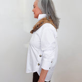 L/S Button Front W/ Side Seam Plackets